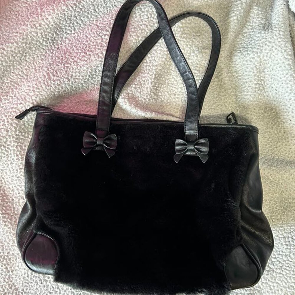 Sourpuss Furry tote bag purse.